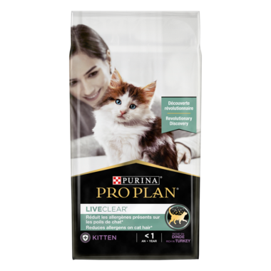 Pro Plan LiveClear Kitten Aliment Sec pour Chat, Rich en Dinde 1,4 Kg