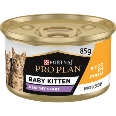 PURINA® PRO PLAN® Baby Kitten HEALTHY START Aliment Humide Chat Mousse Riche en Poulet 85 G