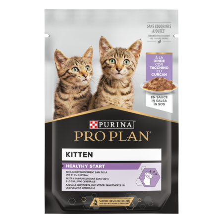 PRO PLAN® Aliment Humide Chat Junior NutriSavour® En Sauce Riche En Dinde 85G