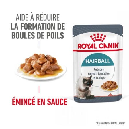Royal Canin Aliment Humide Chat Hairball Care en sauce 85G
