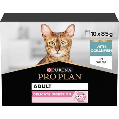 Pro Plan Aliment Humide Chat délicate, dinde en sauce (85Gx10)