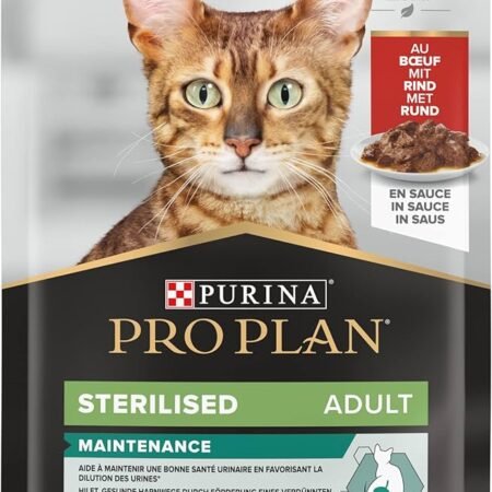 Pro Plan® Aliment Humide Chat Sterilised Nutrisavour™ En Sauce Au Boeuf 85G