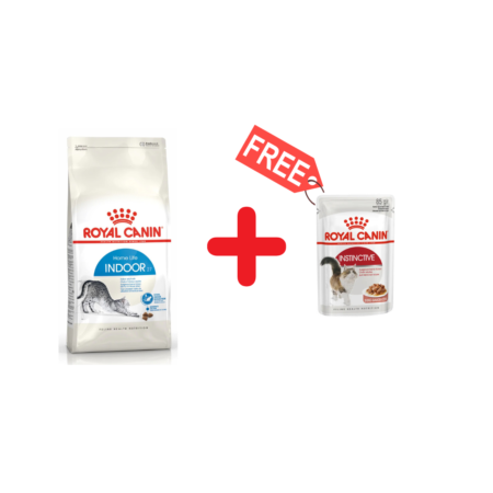 Royal Canin Aliment Sec pour Chat Indoor 27 2 Kg + Pochon 85G Offert