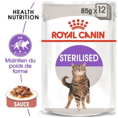 Royal Canin Aliment Humide Chat Sterilised en sauce 85 G
