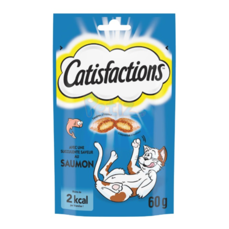 CATISFACTIONS Friandises Saveur Saumon – Pour Chat et Chaton (60 g)