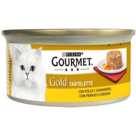 Tartelette PURINA® GOURMET® GOLD Aliment Humide Chat au poulet et à la carotte 85g