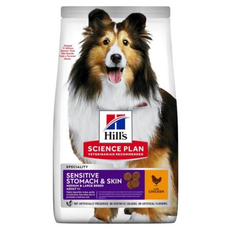 HILL'S SCIENCE PLAN Aliment Sec Chien Medium & Large Breed Sensitive Stomach & Skin Poulet