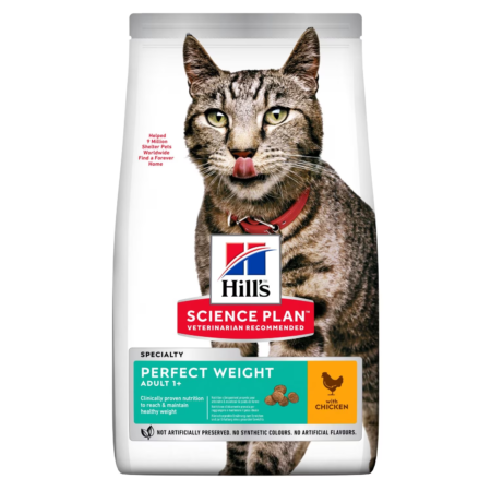 HILL'S SCIENCE PLAN Aliment Sec pour Chat Adulte Perfect Weight Poulet 2.5 Kg