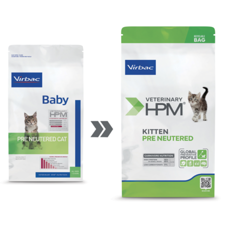Baby Pre Neutered Cat 1,5kg